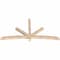 Ekena Millwork Alberta Smooth Timber Gable Bracket, Douglas Fir, 84"W x 42"H x 3 1/2"D x 3 1/2"F, 12/12 Pitch GBW084X42X0404ALB00SDF - alternate 5
